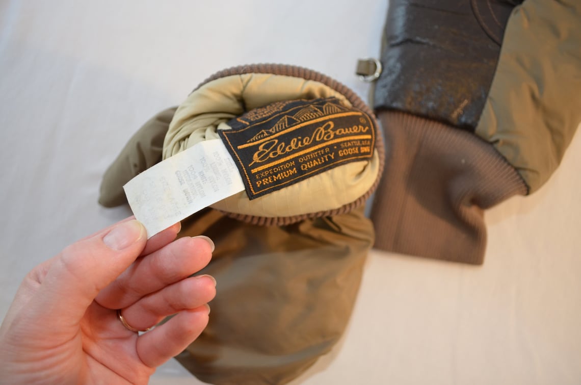 Vintage EDDIE BAUER Goose Down Mittens Size Large Etsy