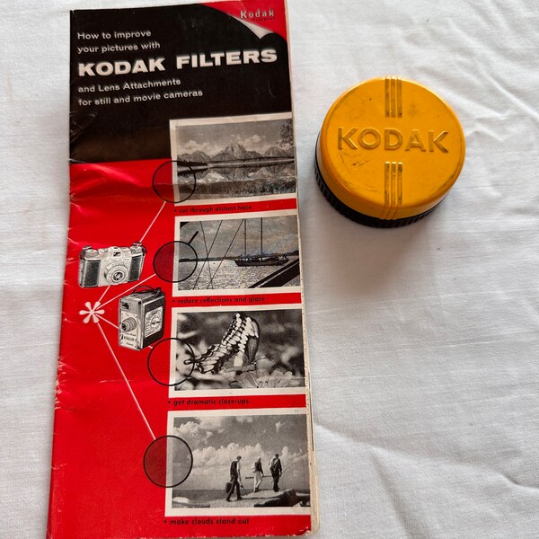 on sale Vintage KODAK SKYLIGHT FILTER made in usa with case and booklet
