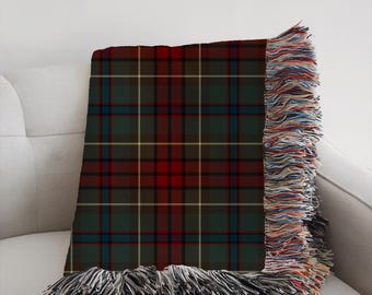 ラルフローレン風織りブランケット（綿100%）｜ヴィンテージチェック柄