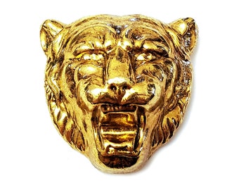 Fierce MOD Tiger Brooch | 1960s Animal Jewelry | Panther Statement Piece | Whimsical Cat Brooch | Hattie Carnegie| Pauline Rader | Designer