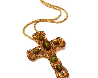 1960s Cross Pendant - Etsy