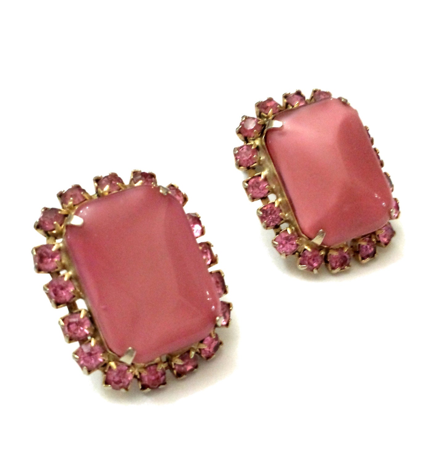 602 Glass Earrings - Pink main image 0