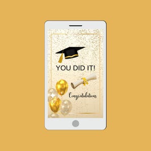 Carte électronique numérique de remise des diplômes, Félicitations, Carte électronique de remise des diplômes, Carte électronique, Animation, Téléchargement numérique