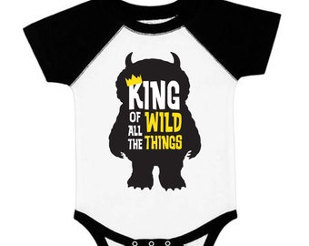 König der alle wilden Dinge SVG INSTANT DOWNLOAD - wo die wilden Kerle wohnen - Baby Kinder T-shirt Svg - erste Geburtstags - Wild ein Svg