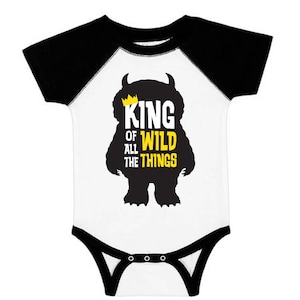 King of all the Wild Things SVG INSTANT DOWNLOAD - Where The Wild Things Are - Baby Kids T-shirt Svg - First Birthday - Wild One Svg