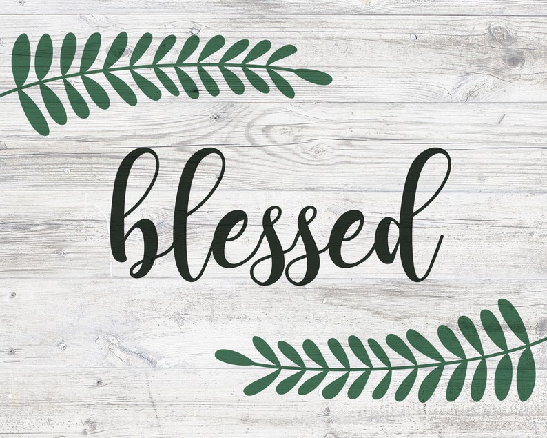 Blessed Printable Wall Art | Blessed Farmhouse Decor | Digital Download ...