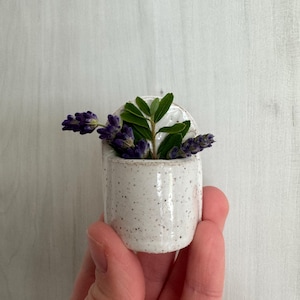 ポケット花瓶マグネット、セラミック製ミニ花瓶冷蔵庫マグネット、手作りフラワーホルダー、先生へのギフト、商品番号101