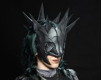 Dark King Mask Crown *DIGITAL DOWNLOAD* Craft Pattern - Mouth Of Sauron, Witch King, Fantasy, Masquerade