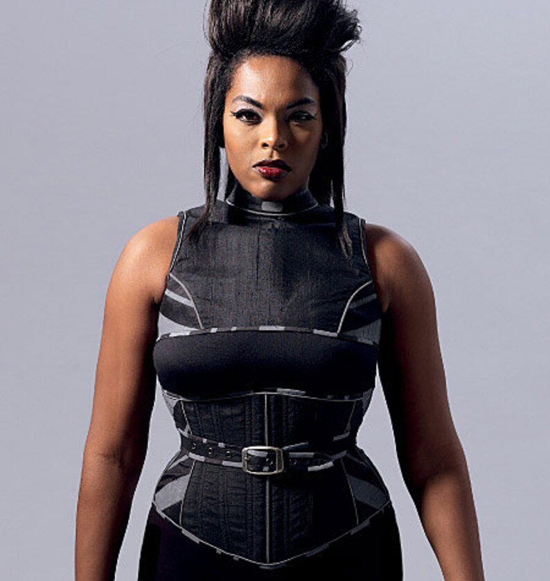 New Sexy Faux Leather Cupless Buckle Gothic Lace up Halter Underbust Corset Bustier Top Waist 