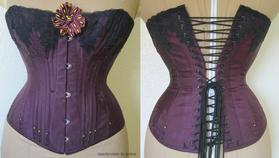 Late Victorian Corset digital Download Sewing Pattern Overbust