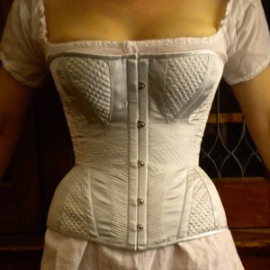 32" 1840's Corset *Digital Download* Sewing Pattern - Overbust Romantic era, early victorian corsetry, Plus size