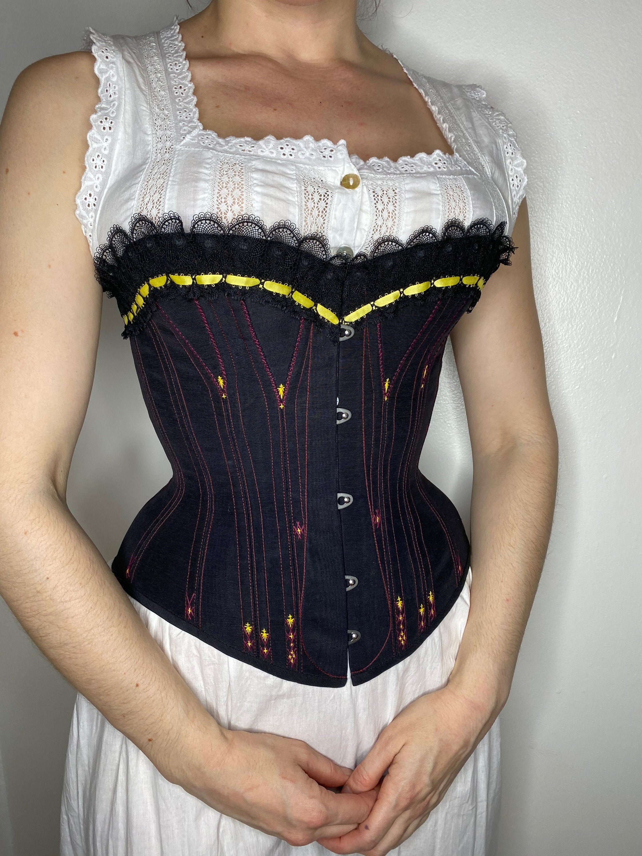 Custom-made Late Victorian Tightlacing Corset. Prototype Corset