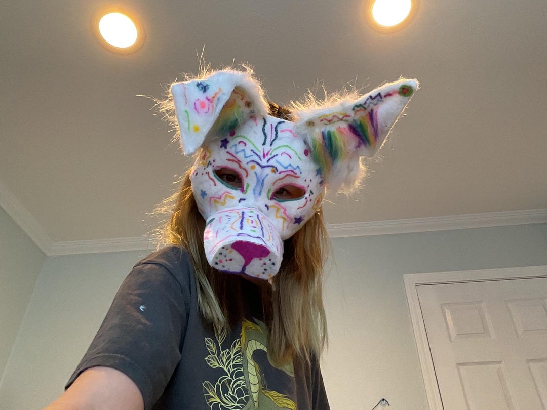 Ta Rien Mask Colorful Therian Mask! - Etsy