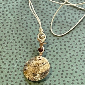 Seashell Necklace, Natural Shells on Organic Hemp Cord, Shell Beaded Jewelry, Surfer Ocean Beach ...