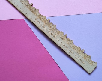 Personalized wooden ruler for teacher – Useful and original end-of-year gift