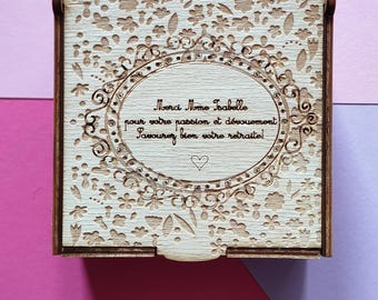 Box of 24 personalized chocolates – Gourmet declaration