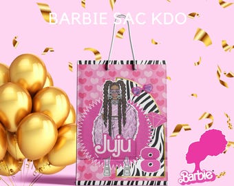 Barbie Fashionista Recycled Paper Bag (if you have a Barbie you like, please send me a picture)