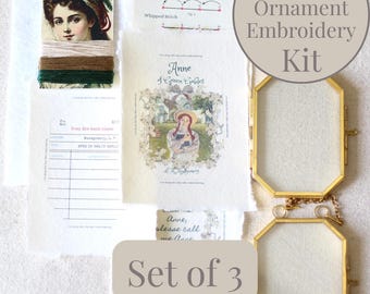 PRE-ORDER Anne of Green Gables DIY Storybook Ornament Kit Set, Christmas Ornament Craft