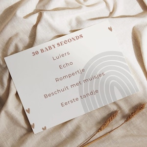 Babyshower 30 seconds partyspel