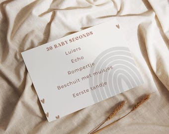 Baby shower 30 seconds party game