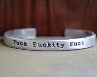 Fuck Fuckity Fuck - Funny Jewelry - Gifts for People Who Curse - Gifts Under 25 - Best Friend Gift - Funny Gift - Gifts for Angry People