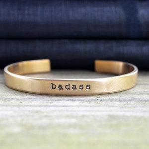 Badass Bracelet - Feminist Bracelet - Gifts for Feminists - Female Empowerment - Funny Jewelry - Funny Bracelet - Empowering