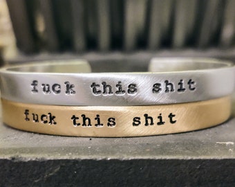 Funny Best Friend Gift . Fuck This Shit . Funny Work Wife Gift . Best Friend Gifts . Funny Girlfriend Gift . 2020 Bracelet