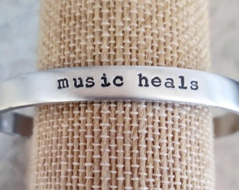 Music Bracelet - Musician Gift - Gifts for Musicians - Graduation Gift - Music Student Gift - Music Lover - Artist Bracelet - Mental Health