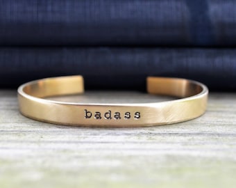 Badass Bracelet - Feminist Bracelet - Gifts for Feminists - Female Empowerment - Funny Jewelry - Funny Bracelet - Empowering