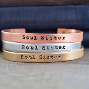 Soul Sister Bracelet - Best Friend Gift - BFF Gift - Matching Bracelets - Friendship Bracelets - Gift for Work Wife - Work Wife Gift