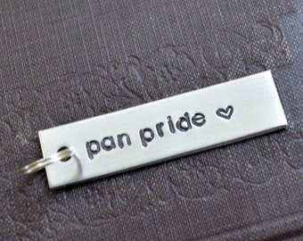 Pan Pride Keychain . LGBTQ Gift  . Funny Keychain . LGBTQ Keychain . Pansexual Keychain . Queer Keychain . Best Friend Gift . Pan Gift