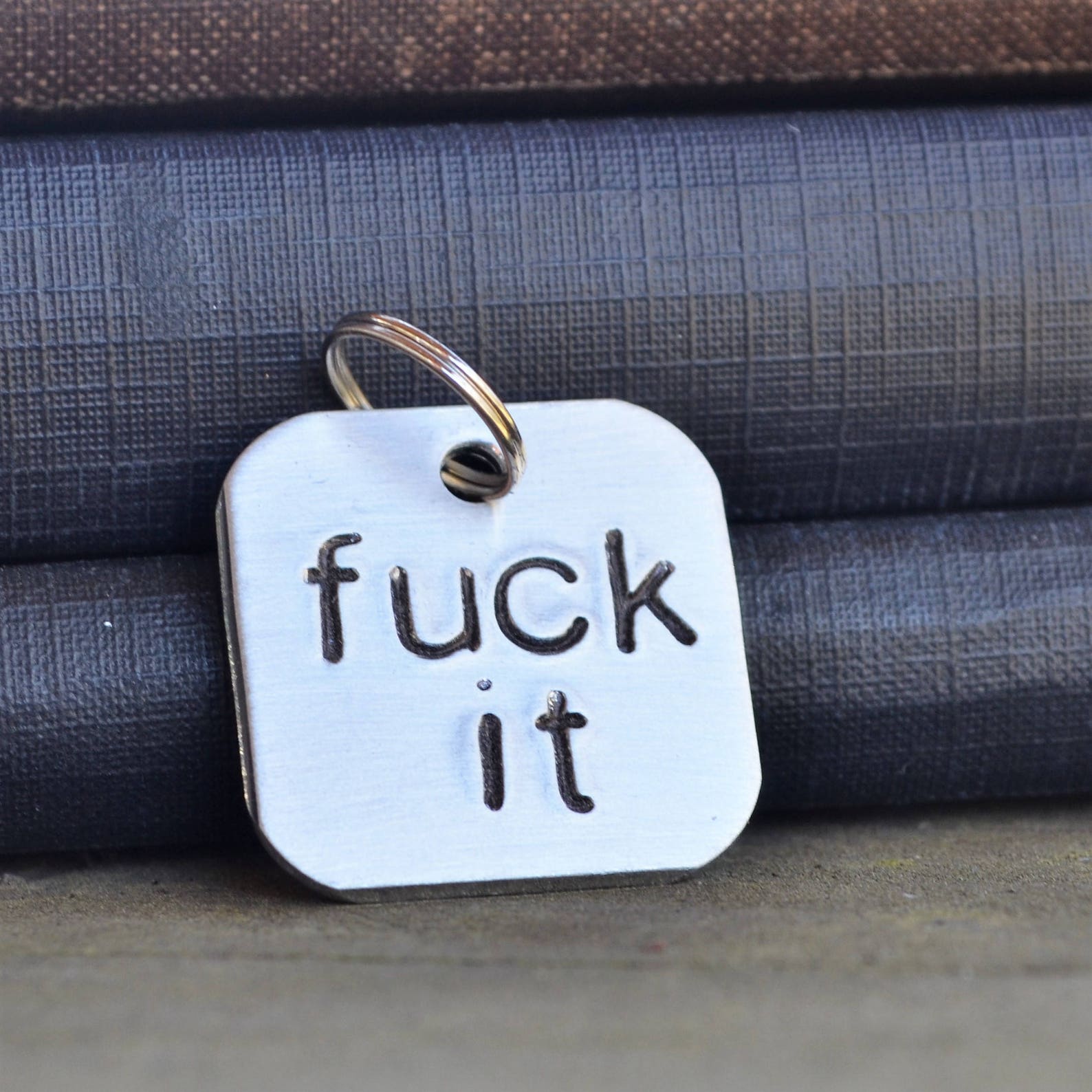 Fuck It Keychain . Funny Key Chain . Cursing Key Chain . Etsy