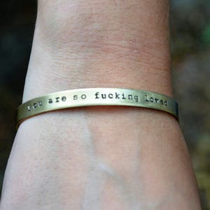 You Are So Fucking Loved Bracelet Best Friend Gift Cursing Jewelry Stocking Stuffer image 4