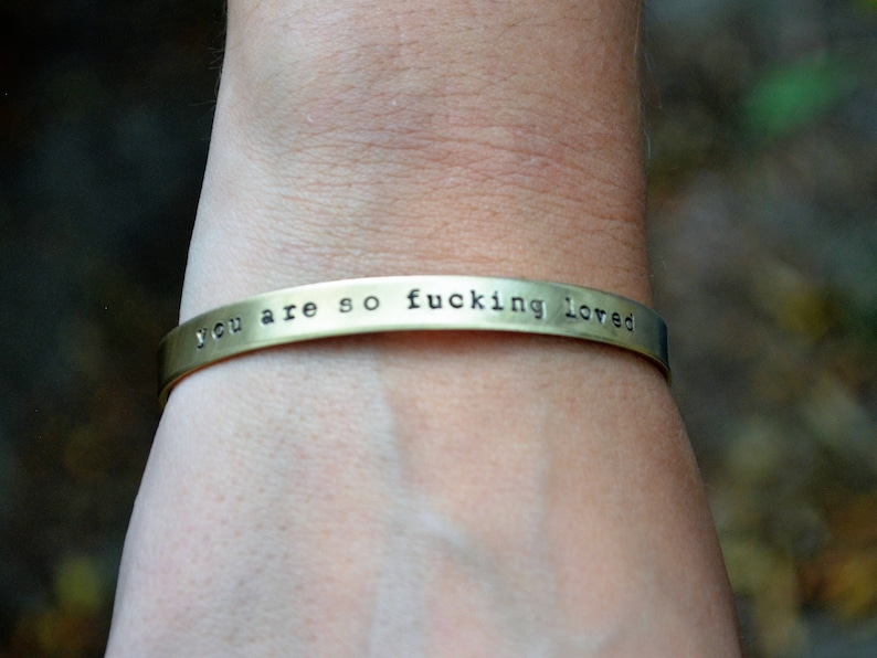 You Are So Fucking Loved Bracelet Best Friend Gift Cursing Jewelry Stocking Stuffer image 4