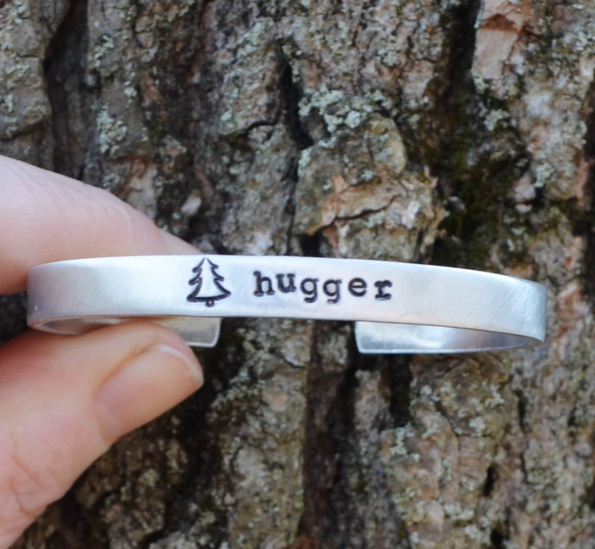 Tree Hugger Cuff Bracelet . Gifts for Hikers Campers Etsy