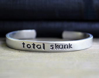 Total Skank Bracelet . Funny Best Friend . Work Wife . Feminist Bracelet . Funny Girlfriend