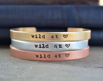 Gifts for Travelers - Adventure Jewelry - World Traveler - Wanderlust Bracelet - Looks Like Silver - Hand Stamped  - Under 20