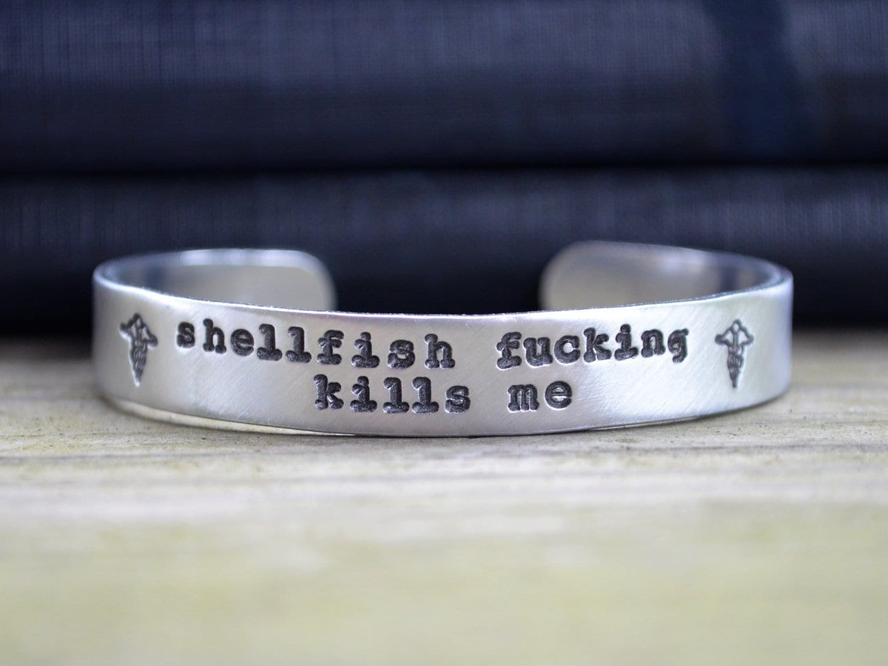 Shellfish Fucking Kills Me Medical Alert Bracelet Shellfish
