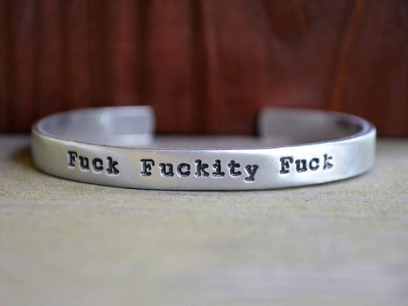 Fuck Fuckity Fuck Funny Jewelry Gifts for People Who Curse Gifts Under 25 Best Friend Gift Funny Gift Gifts for Angry People image 1