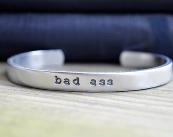 Bad Ass Bracelet - Feminist Bracelet - Gifts for Feminists - Female Empowerment - Funny Jewelry - Funny Bracelet - Empowering