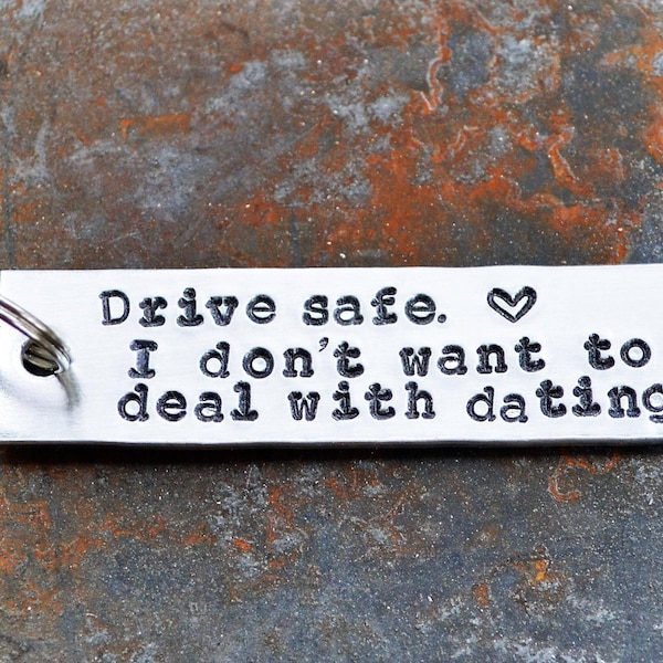Drive Safe Keychain Etsy