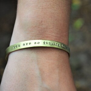 You Are So Fucking Loved Bracelet Best Friend Gift Cursing Jewelry Stocking Stuffer image 3