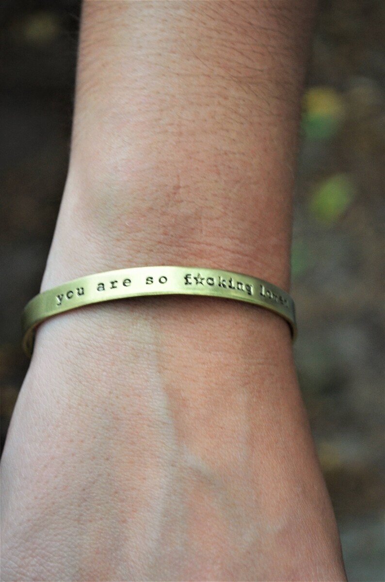 You Are So Fucking Loved Bracelet Best Friend Gift Cursing Jewelry Stocking Stuffer image 3