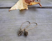 Pine Cone Earrings - Pinecone Forest - Thanksgiving - Woodland - Rustic - Nature -  Gifts Under 25 - Antique Bronze - Christmas - Winter