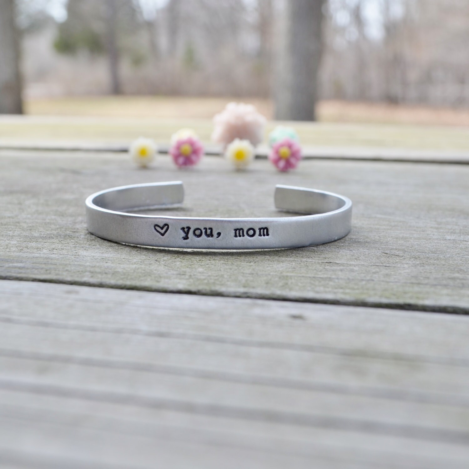 Mother s Day Bracelet Love You Mom Bracelet Mother s Day Gift Grandmother For Her Personalized Heart Love Mother