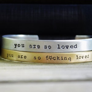 You Are So Fucking Loved Bracelet Best Friend Gift Cursing Jewelry Stocking Stuffer image 2