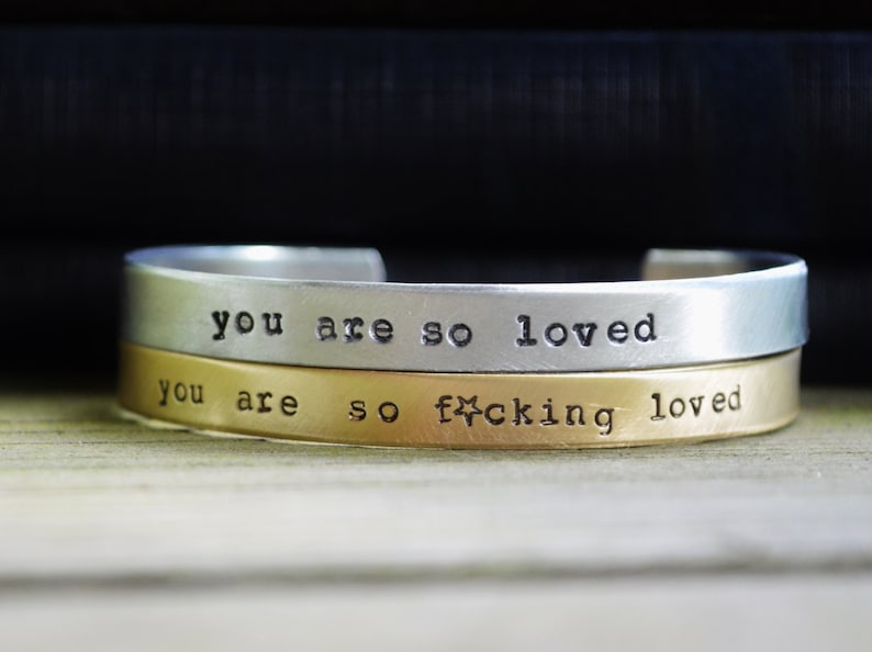 You Are So Fucking Loved Bracelet Best Friend Gift Cursing Jewelry Stocking Stuffer image 2