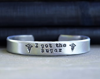Diabetes Medical Alert Bracelet - Diabeetus Bracelet - I Got the Sugar -  Gifts Under 25 - Stocking Stuffer - Funny