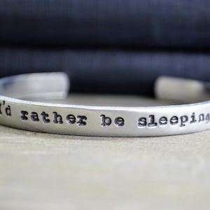 I&#39;d Rather Be Sleeping - Funny Jewelry - Gifts for People Who Love To Sleep - People Who Love Sleeping - Funny Gift - Nap Queen