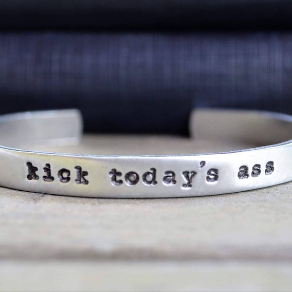 Kick Today's Ass - Motivational Jewelry  - Gifts Under 25 - Best Friend Gift - Wake Up Kick Ass